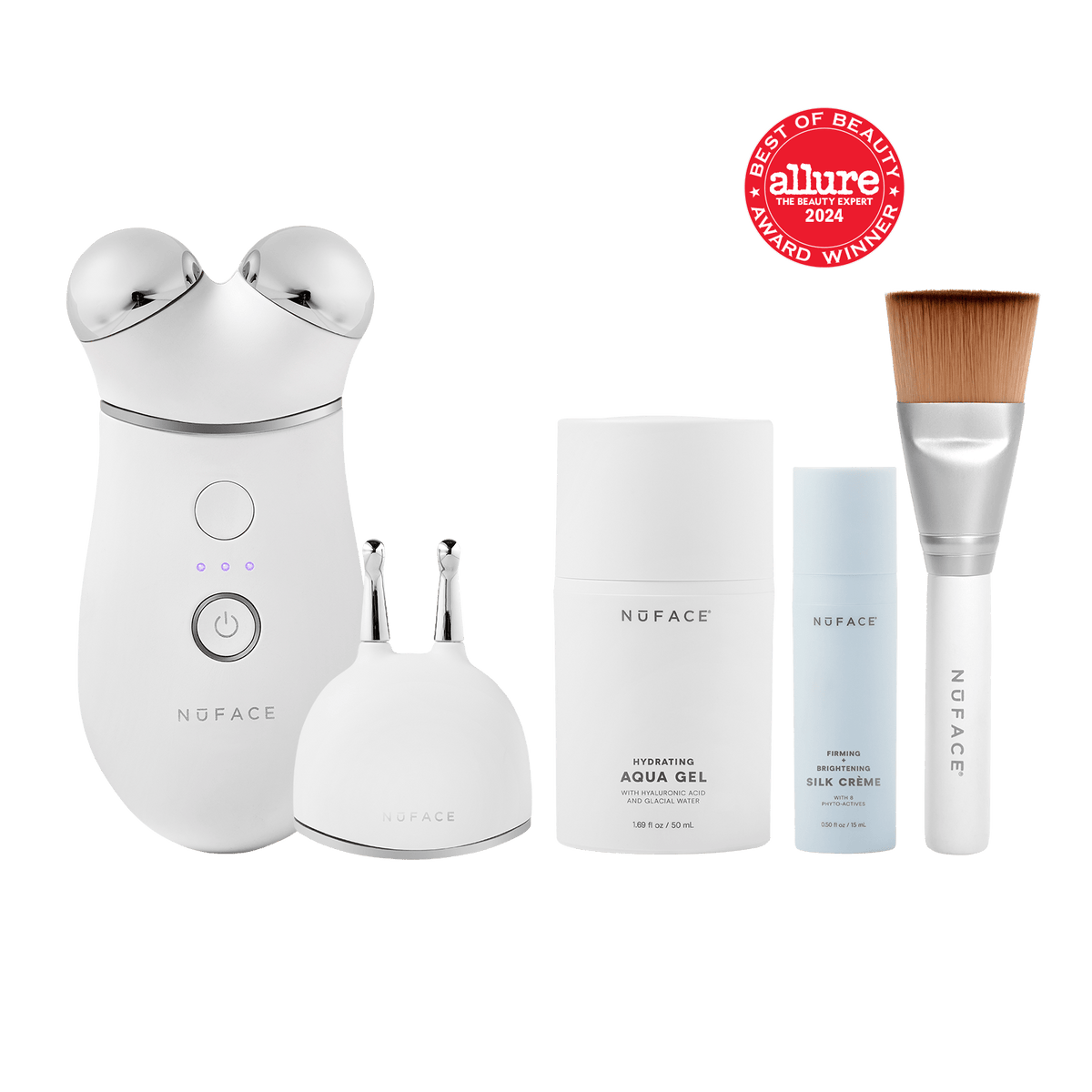 TRINITY+ and Effective Lip & Eye Attachment - Smart Advanced Facial Toning Device with Targeted Attachment